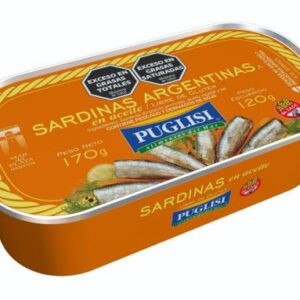 SARDINAS EN ACEITE PUGLISI X 170 G