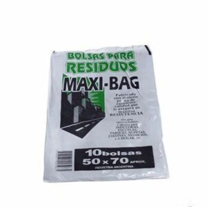 BOLSA RESIDUOS 50X70 MAXI-BAG 10UNI