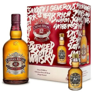 VAP WISKY 12 A. CHIVAS 1L+MINI 15 A.50CC