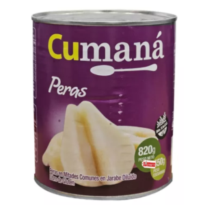 PERAS EN MITADES CUMANA 820 GR