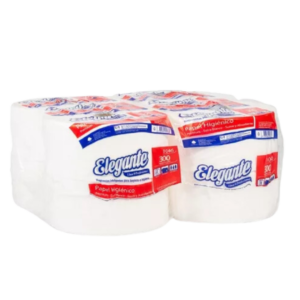PAPEL SANITARIO ELEGANTE 8 X 300 M