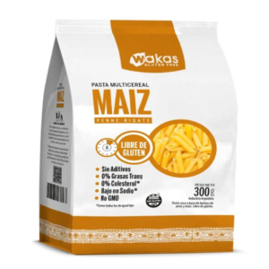 FIDEOS PENNE RIGATE MAIZ WAKAS X 300 G