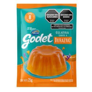 GELATINA DURAZNO GODET 25 G