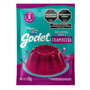 GELATINA FRAMBUESA GODET 25 G