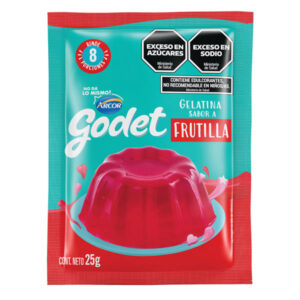 GELATINA FRUTILLA GODET 25 G