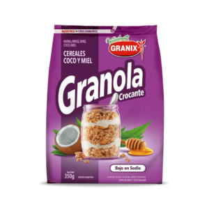 GRANOLA CROCANTE COCO/MIEL GRANIX 350 G