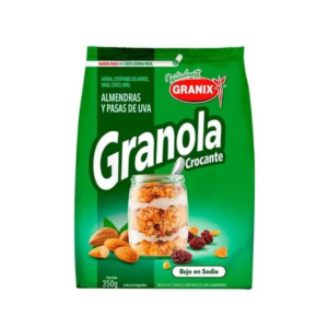 GRANOLA CROCANTE PASAS/ALMEN GRANIX 350G