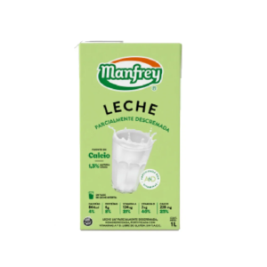 LECHE PARC DESCREMADA MANFREY X 1 L