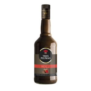 LICOR CHOCO FRUTILLA TRES PLUMAS 700 CC