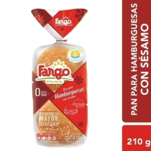 PAN HAMBURGUESA SESAMO FARGO 4 U