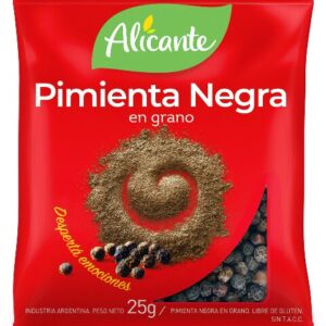 PIMIENTA NEG GRANOS ALICANTE 25 G