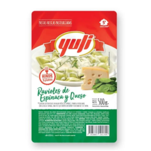 RAVIOLES ESPINACA/QUESO YULI 500G
