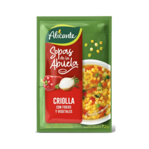 SOPA CRIOLLA Y VEGE ALICANTE 72 G