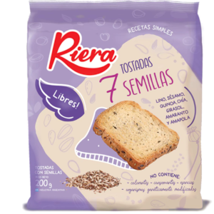 TOSTADAS 7 SEMILLAS RIERA X 200 G