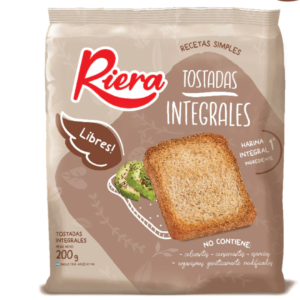 TOSTADAS INTEGRALES RIERA X 200G