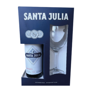 VINO MALBEC SANTA JULIA EST + COPA 750 C