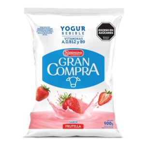 YOGUR ENTERO FRUTILLA GRAN COMPRA 900G