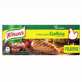 CALDO GALLINA CUBO KNORR 12 UNI