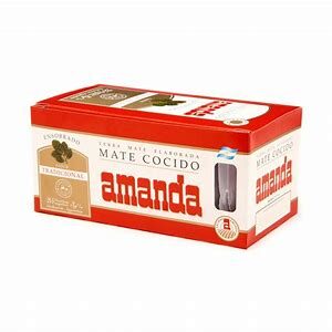YERBA MATE ENSOBRADA AMANDA 25 SAQ