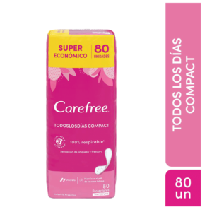 PROTECTORES DIARIOS CAREFREE 80 UNID