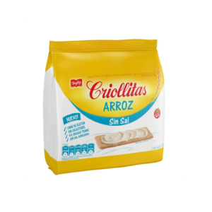 TOSTADAS ARROZ SIN SAL CRIOLLITAS X 110G